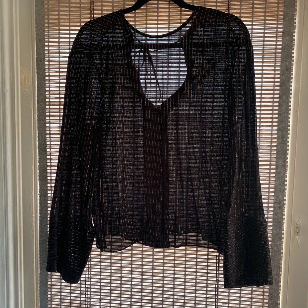 Beautiful Black Gold Blouse